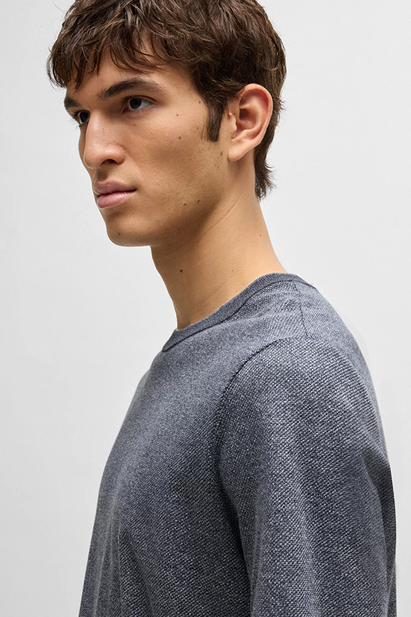 ΜΠΛΟΥΖΑ ΜΕΤΑΞΙ BOSS CAMEL - 404 ΜΠΛΕ